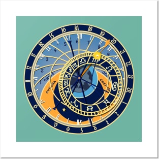 Prague Astronomical clock Posters and Art